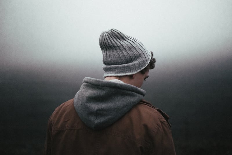 Mysterious man in the fog