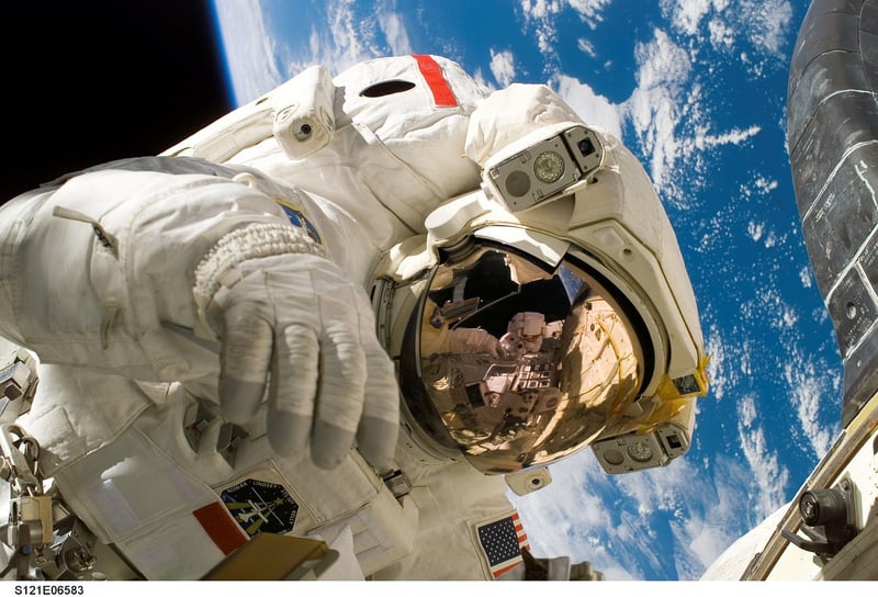 Woman in a spacesuit
